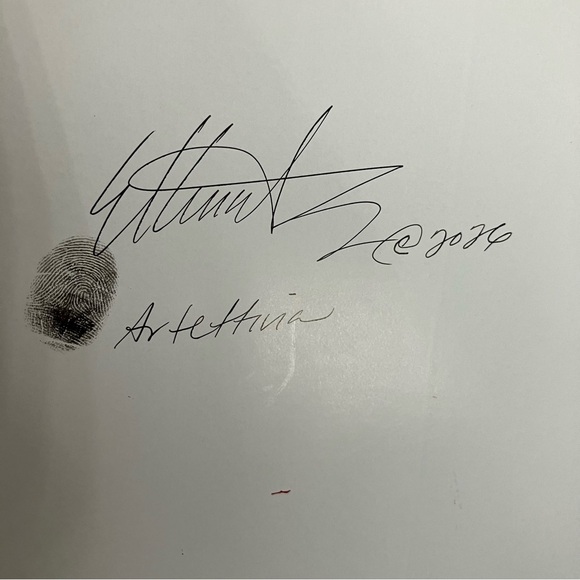 Original hummingbird floral painting bumblebee ladybug bouquet flowers gift USA - Picture 7 of 8